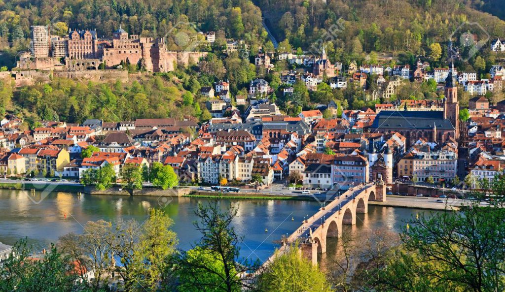 7606041-Heidelberg-at-spring-Germany-Stock-Photo